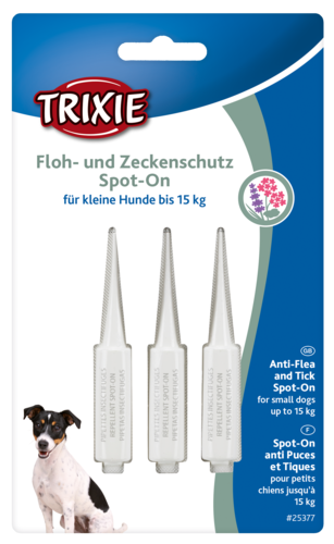 3x TRIXIE Floh- & Zeckenschutz Spot-On - 3 × 1,5 ml 