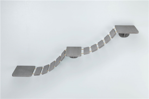 TRIXIE Kletterleiter zur Wandmontage - Grau - 150 × 30 cm 
