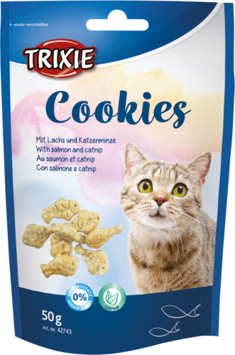 TRIXIE Cookies mit Lachs und Catnip - 50 g 