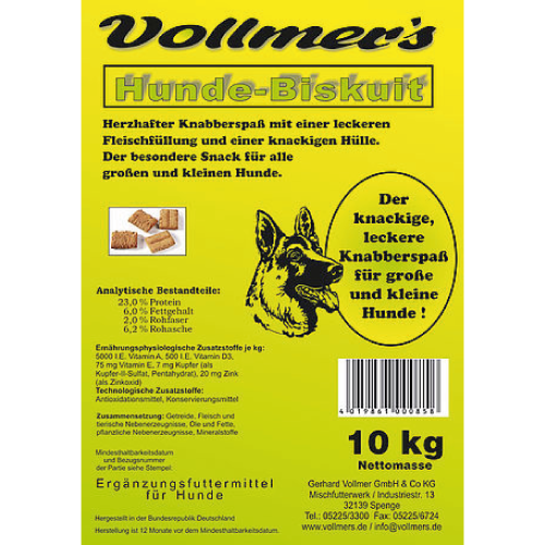 Vollmer's Hundebiskuit - 10 kg 