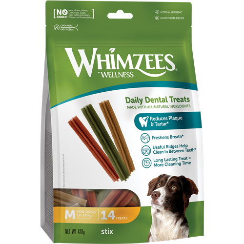 WHIMZEES Dog Snack Stix M - 360g 