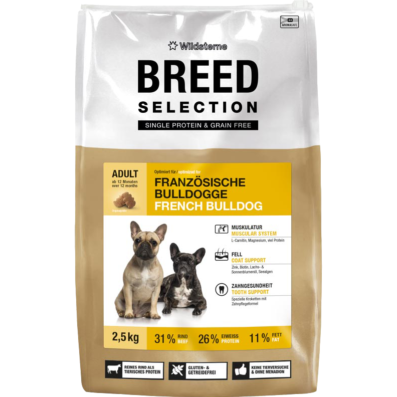 Wildsterne Breed Selection - Adult French Bulldog - 2,5 kg 