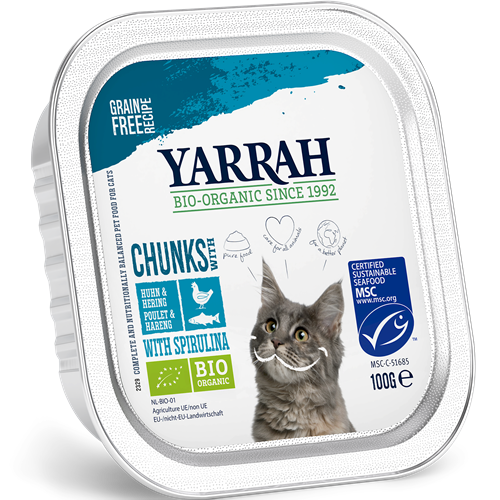 16x Yarrah Bio Chunks - 100 g - Fisch 